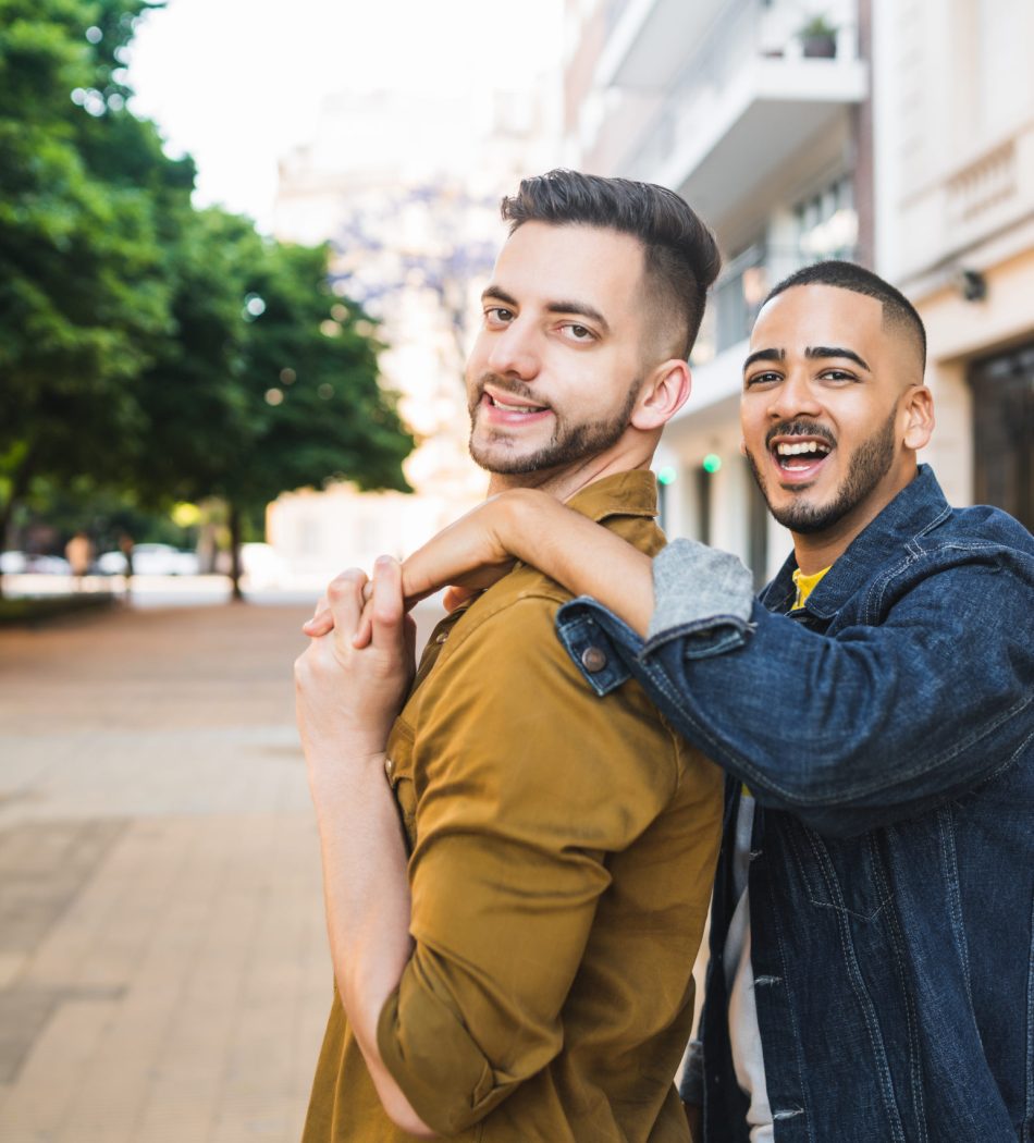 Portrait,Of,Happy,Gay,Couple,Spending,Time,Together,And,Hugging